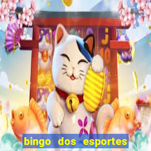 bingo dos esportes para imprimir